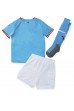 Manchester City Babyklær Hjemme Fotballdrakt til barn 2022-23 Korte ermer (+ Korte bukser)